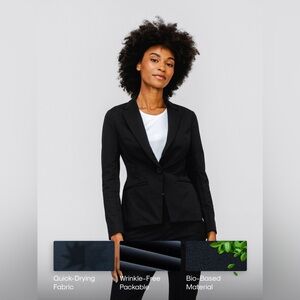 Ministry of Supply Women's Black Tailored Blazer